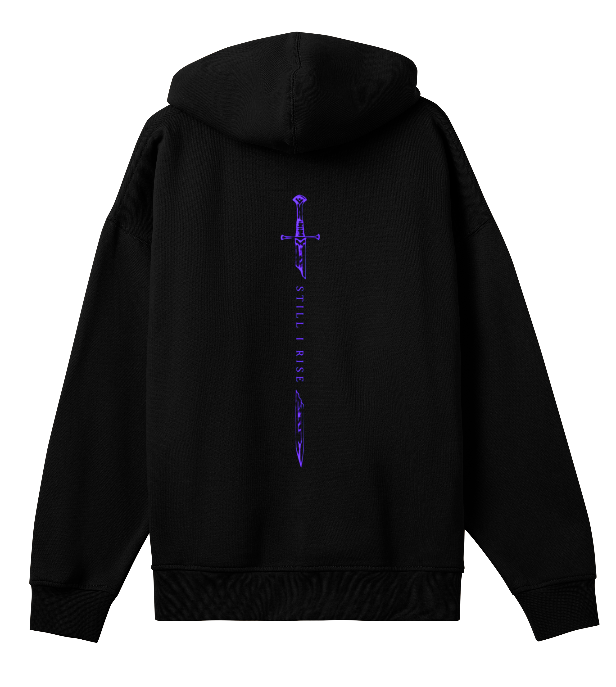 LEO Black Oversized Hoodie - Still I Rise.