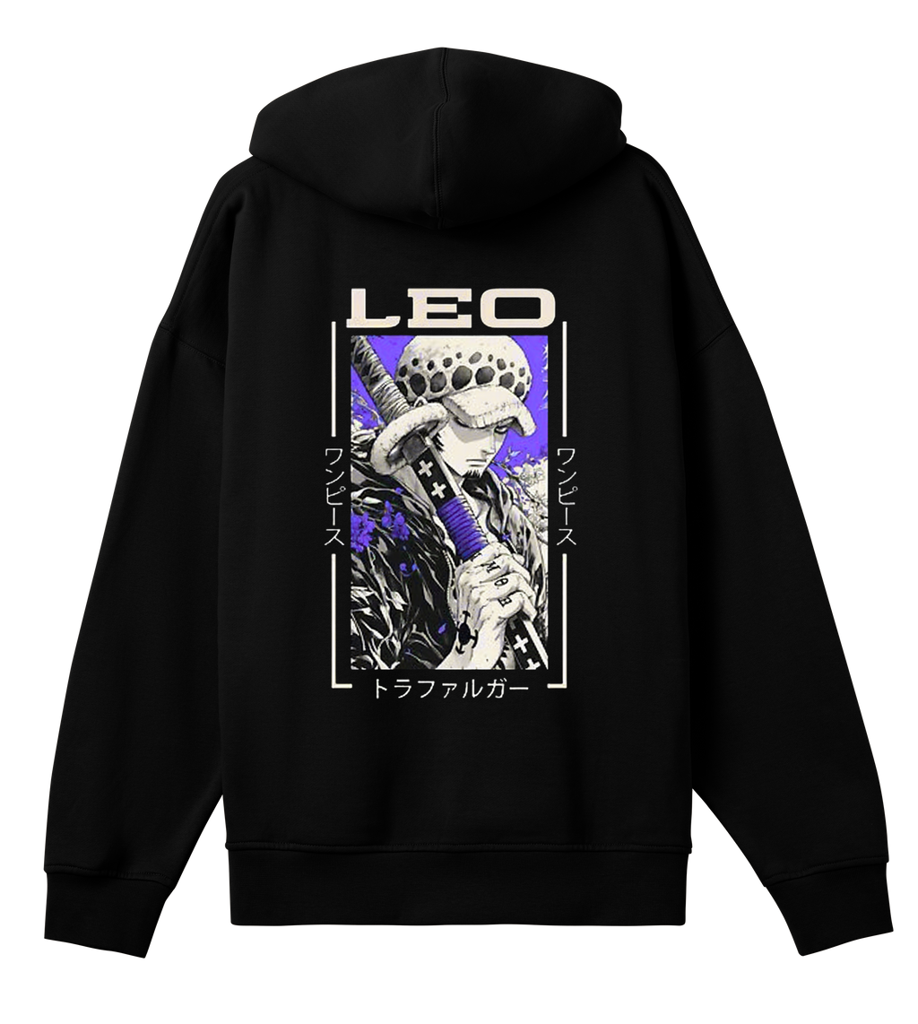 LEO Black Oversized Hoodie - Law.