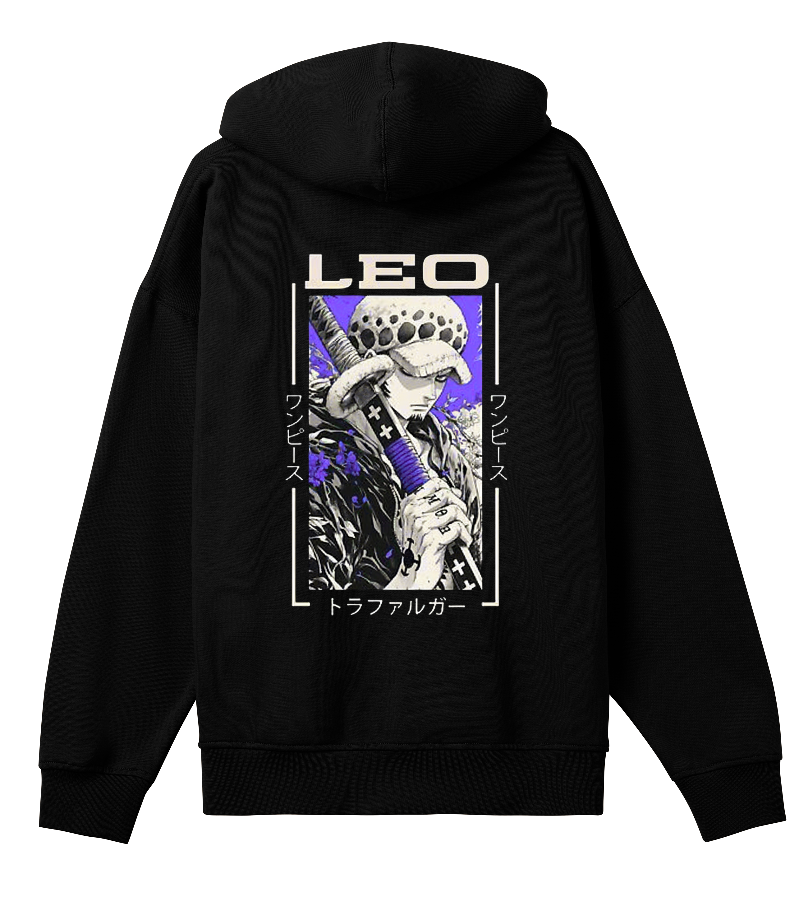 LEO Black Oversized Hoodie - Law.
