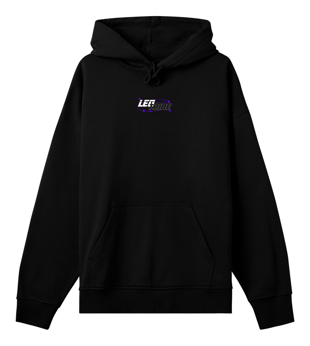 LEO Black Oversized Hoodie - Guardian Lion