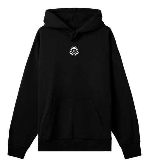 LEO Black Oversized Hoodie - AOT.